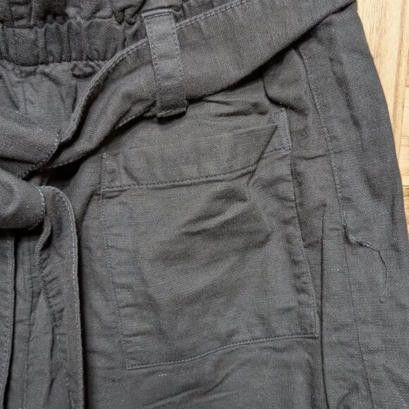 LC Lauren Conrad Shorts Black High-Waisted Tie  Size Small - Picture 3 of 13